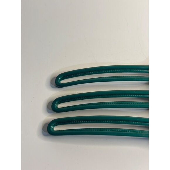 Set of 3 Teal Alligator Hair Clips – Large 6" Professional Styling Tools - Picture 3 of 4